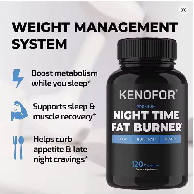 Kenofor Night-Time Fat Burner Capsules